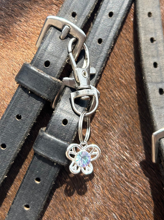 Sterling silver butterfly charm