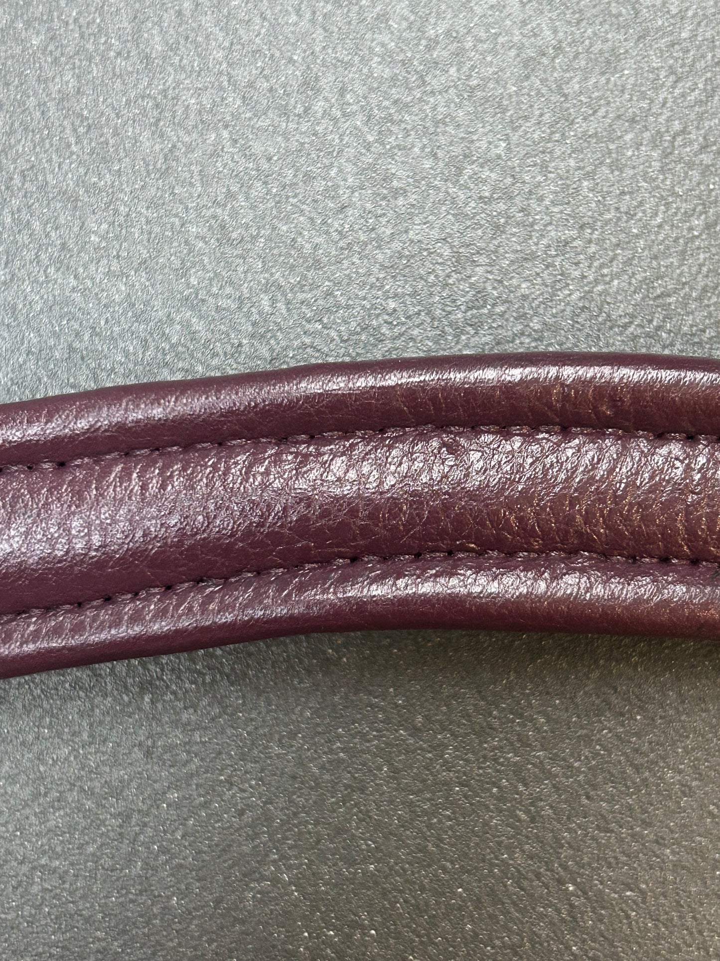 Burgundy padded browband (thicker)