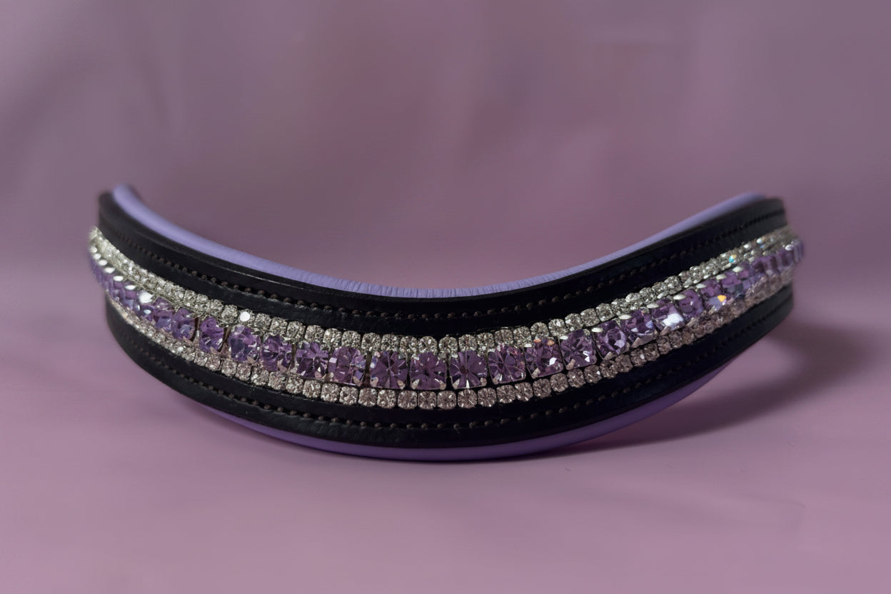 Lilac padded browband