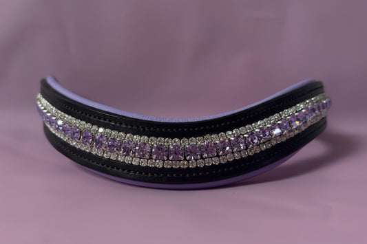 Lilac padded browband