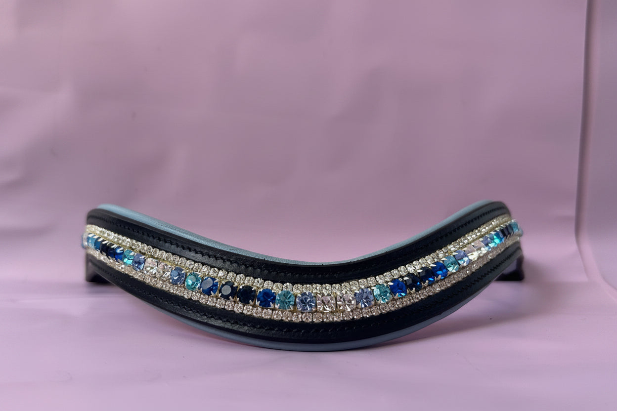 Baby blue padded browband