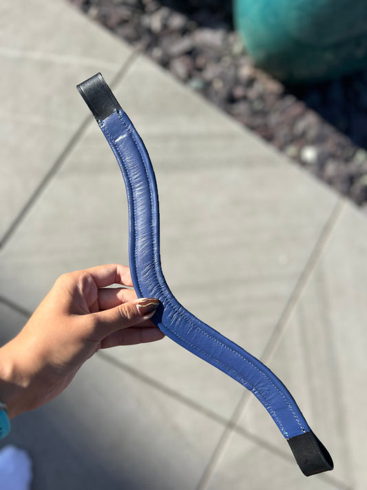 Navy padded browband