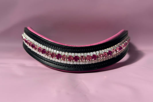Hot pink padded browband