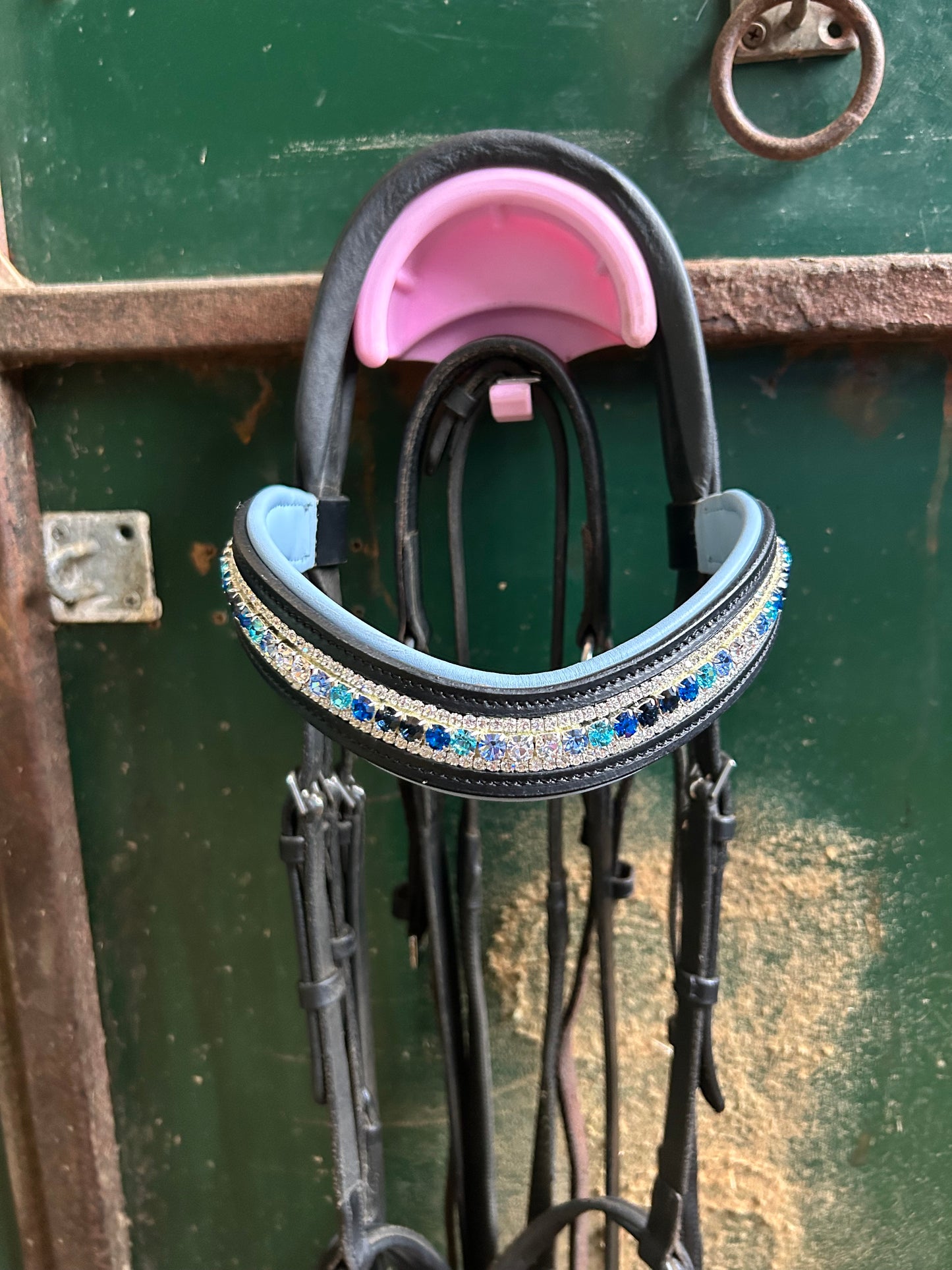 Baby blue padded browband
