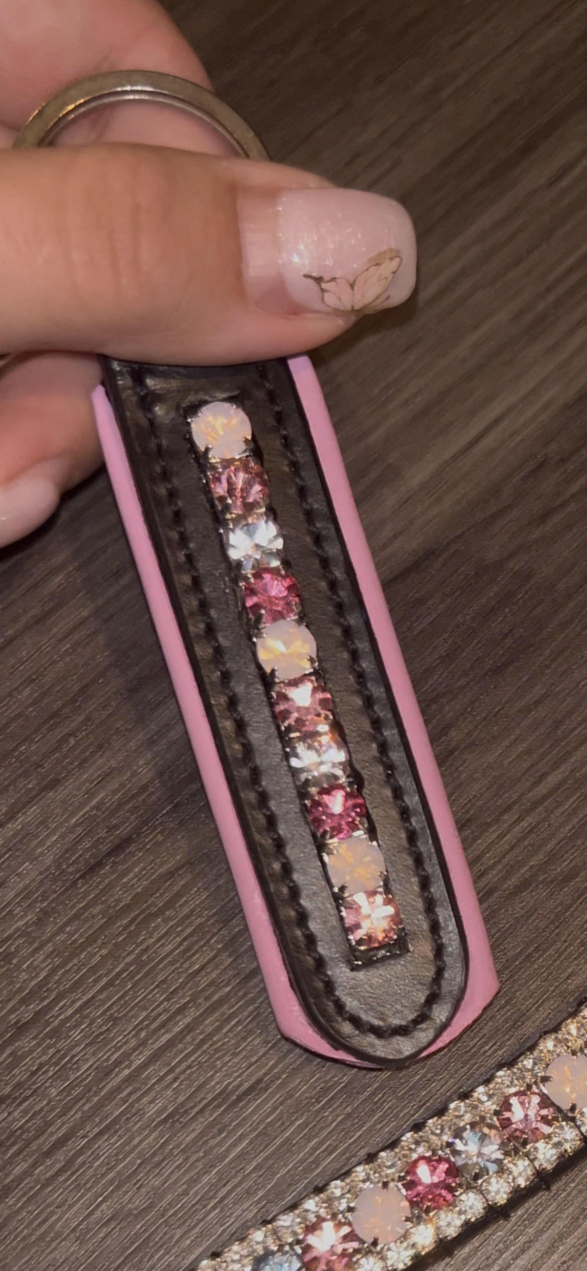 Coloured padded keyring